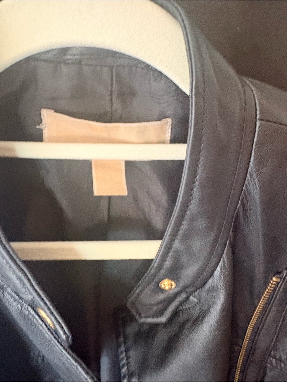 Michael Kors leather black jacket great condition - Picture 8 of 8
